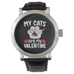 Montre Mes chats sont ma Saint-Valentin Drôle Amoureux de
