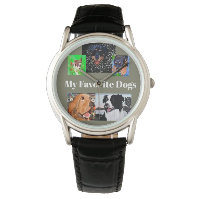Montre Mes chiens préférés Créez votre propre 5 place (devant)