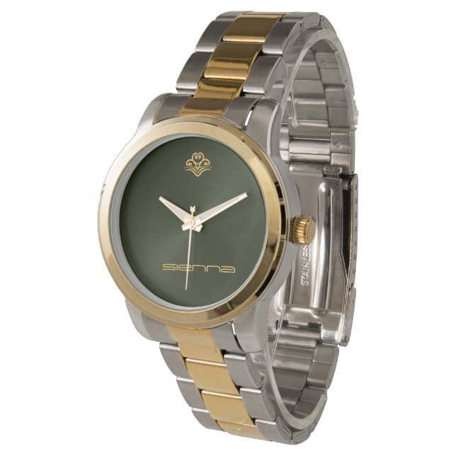 Montre Métal vert de l'Armée (Incliné)
