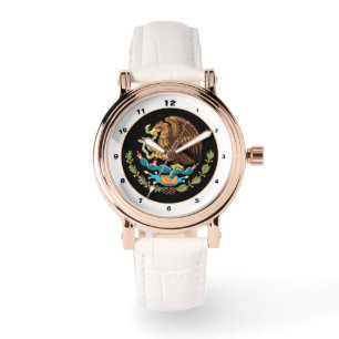 Montre Mexique & Aigle mexicain armoiries / mode de drape