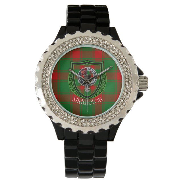 Montre Middleton Scottish Clan Tartan & Crest (devant)