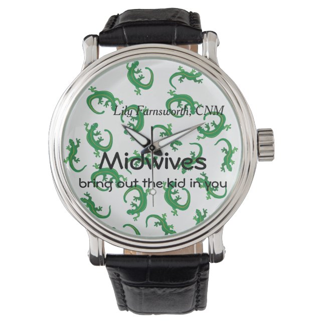 Montre Midwids et Green Lizard Twist (devant)