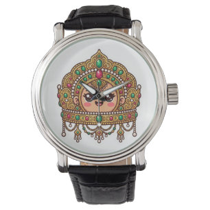 Montre Mignon Couronne de Mariée Marocaine Kawaii Traditi