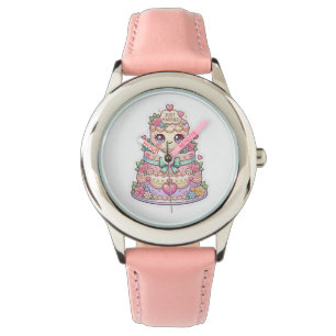 Montre Mignon Kawaii Mariage gâteau de mariage Flora past