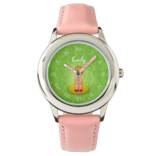 Montre Mignon oubliez-moi pas bouquet de fleur de fille
