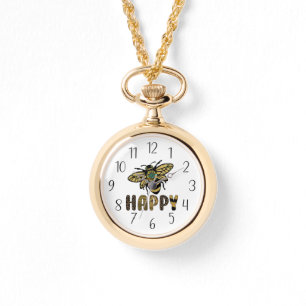 Montre mignonne bee joyeuse femmes amoureuses des insecte