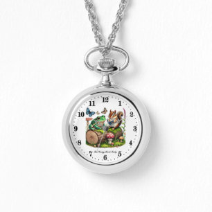 Montre Mignonne dame de livre fou