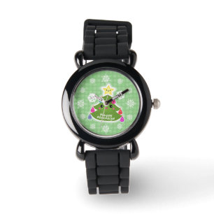 Montre mignonne d'arbre de Noël de Kawaii