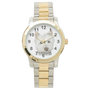 Montre mignonne d'art de chien de Westie