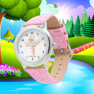 Montre mignonne filles imaginaire fairy ajouter nom Watch