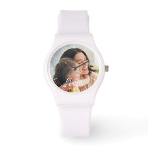 Montre Mignonne Maman fille Ajouter votre photo eWatch Wa
