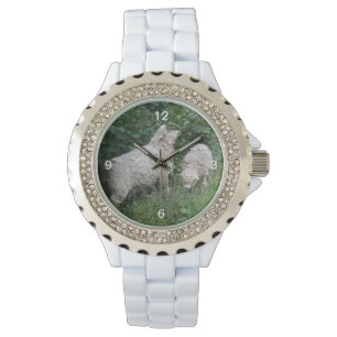 Montre Mignonne Mange Manger Feuille Rhinestone Watch