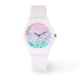 Montre Mignonne Sirène Filles Regarder Sport, Rose, Viole
