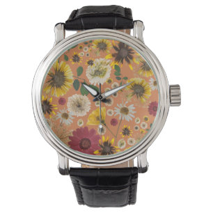 Montre Mikitiez terre natale nature selfloe fleur rose