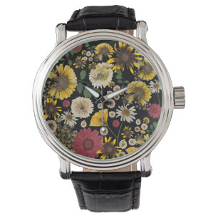 Montre Mikitiez terre natale nature selfloe fleur rose