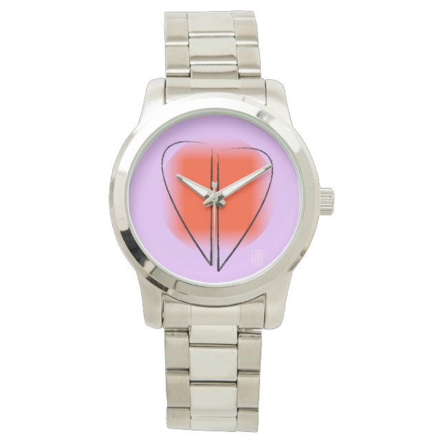 Montre Mod Art Heart Femmes surdimensionnées (devant)