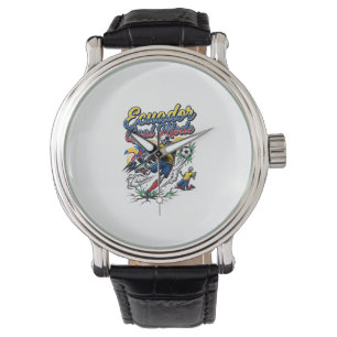 Montre Mode de but de l'Équateur Skeleton Striker Nations
