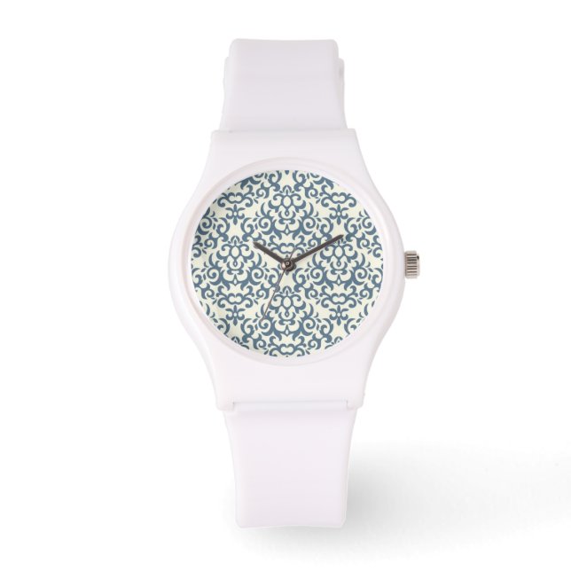 Montre Modèle Damask sur l'arrière - plan de dégradé 2 (Recto)
