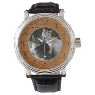 Montre Modèle De Cadre En Cercle De Bois Personnalisé Pou