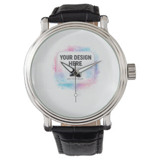 Montre Modèle de conception aquarelle modifiable – Votre 