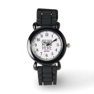 MONTRE MODÈLE DE TEXTE D'IMAGE BLANCHE SIMPLE MODERNE
