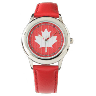 Montre Modèle Knit Maple Leaf Tricot Motif