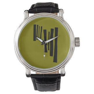 Montre Modern Nordic Timber Abstract Watch - Minimalist 