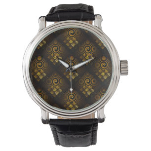 Montre Moderne Bohème Élégant Motif Artistique Abstrait D