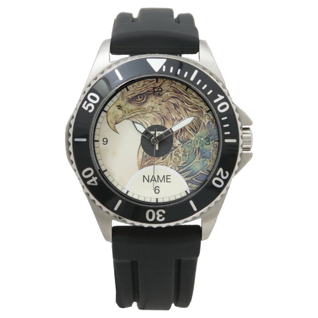 Montre Moderne Eagle Design Personnalisé eWatch (devant)