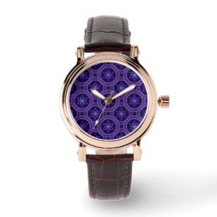 Montre Moderne Florale Élégante Abstrait Bohème Motif #50