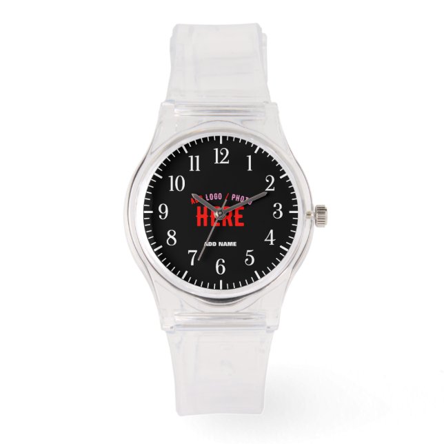MONTRE MODERNE MODERNE PERSONNALISABLE CLAIR VÉRIFIÉ (Recto)