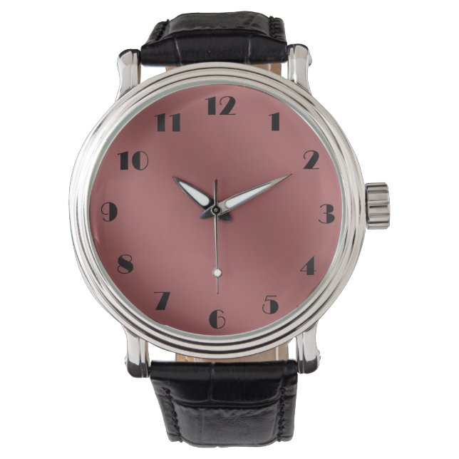 Montre Moderne Simply Solid Red gradient motif (devant)