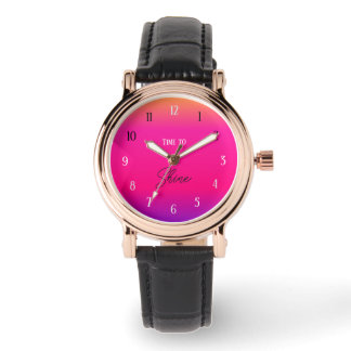 Montre Moment de Briller – Dégradé de Coucher de Soleil A