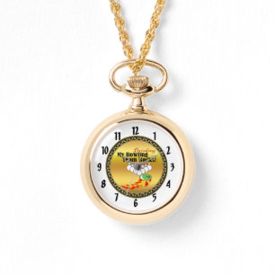 Montre Mon équipe de bowling/buveur roche