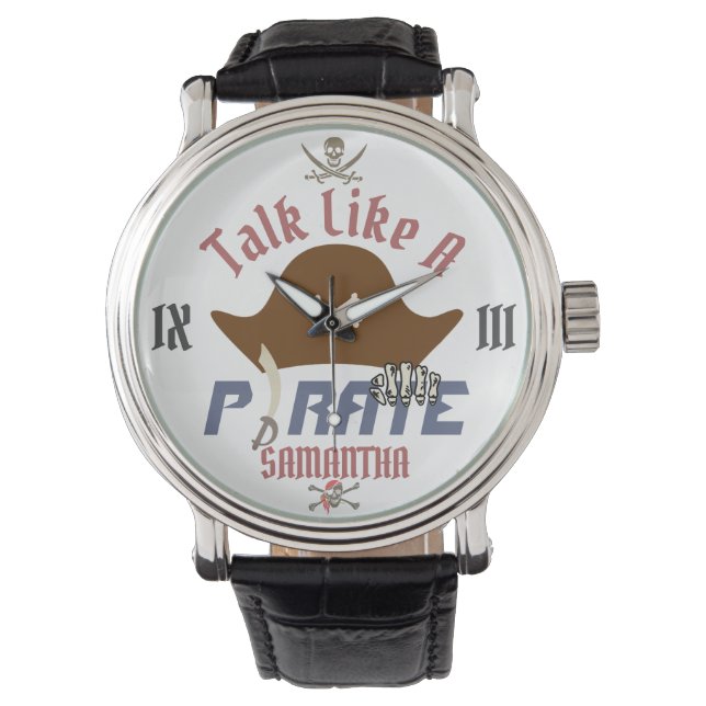 Montre Mon trésor | International Talk Like a Pirate day (devant)