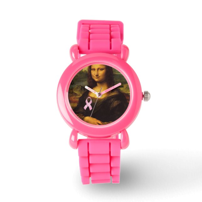Montre Mona Lisa Au Ruban Rose (Recto)