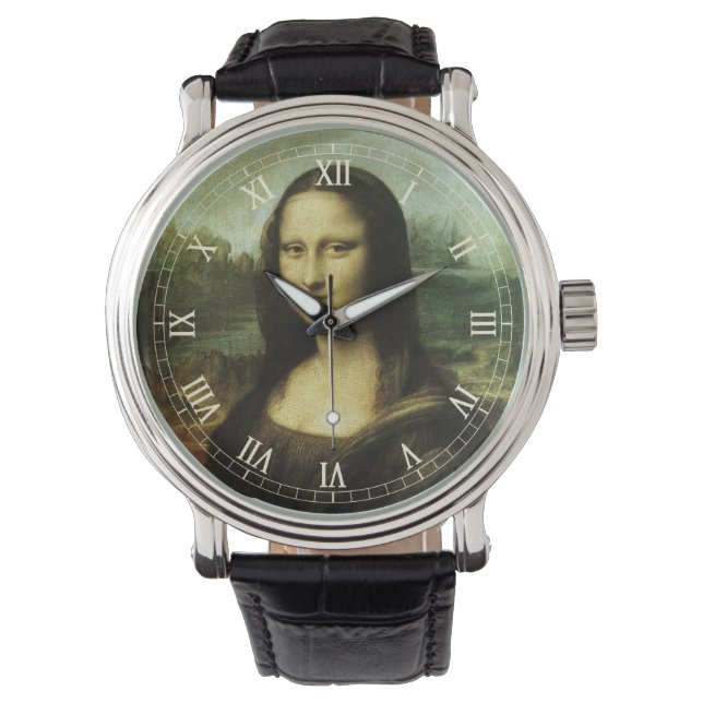 Montre Mona Lisa de Léonard de Vinci, Art Renaissance (devant)