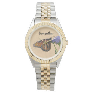 Montre Monarque sur Purple Flower Nature Photo Papillon