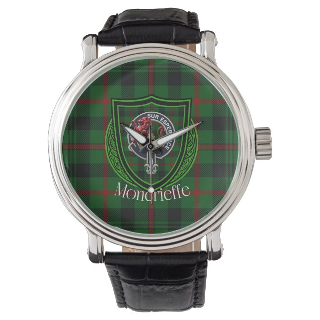 Montre Moncrieffe Scottish Clan Tartan & Crest (devant)