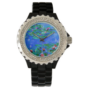 Montre Monet peinture : Nymphéas, Rouge,