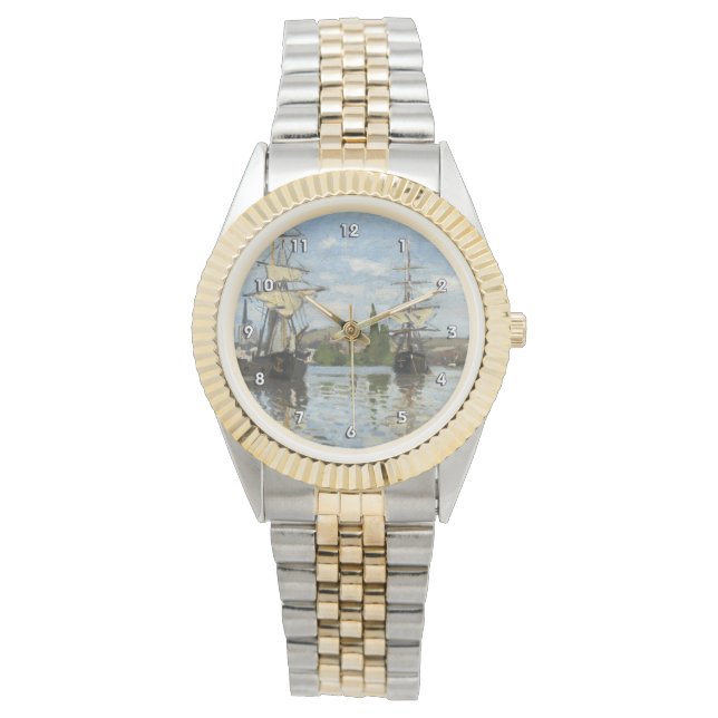 Montre Monet Ships équitation sur la Seine Art (devant)