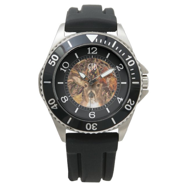 Montre Monogram Buck in Fall Camo White Tail Deer (devant)