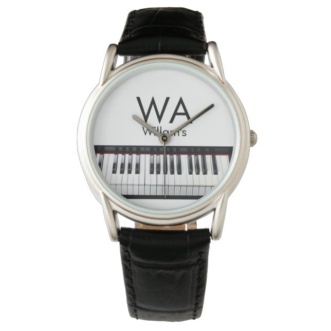 Montre Monogramme ajouter le nom de la lettre initiale te (devant)