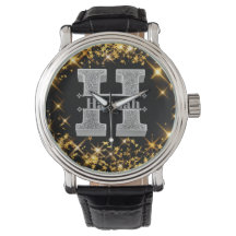 Monogramme d'argent initial H personnalisé Votre n