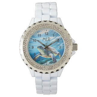 Montre Monogramme de Honu à la tortue hawaiienne