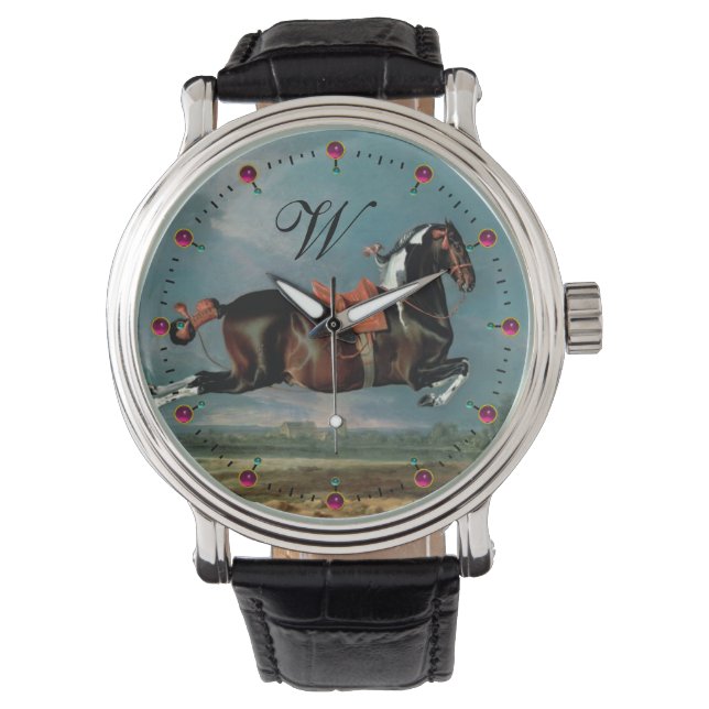 Montre Monogramme d'élevage du Cheval Piebald "Cehero" (devant)