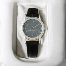 Monogramme élégant gris tendance Initiale et nom