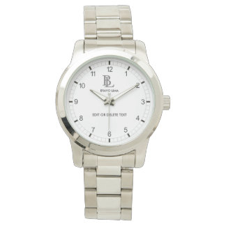 Montre Monogramme et nom personnalisables
