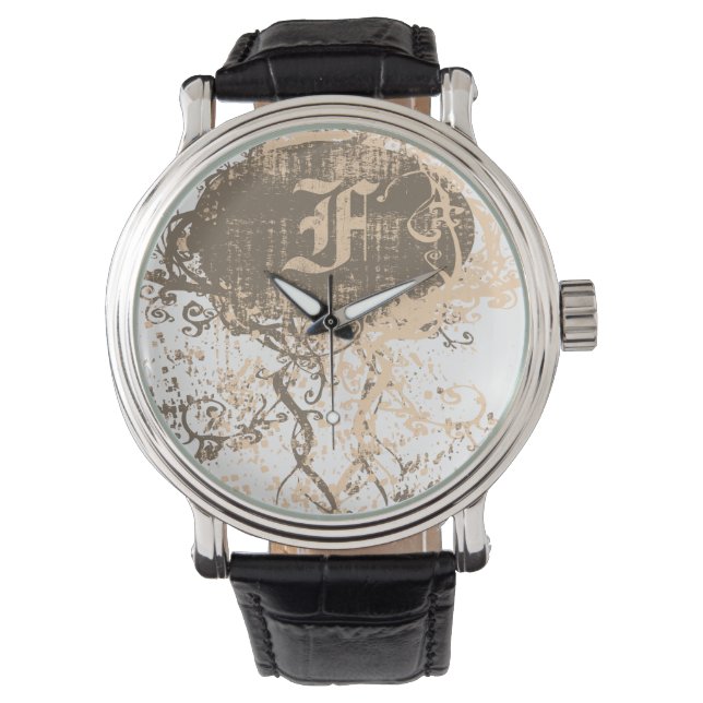 Montre Monogramme F moderne (devant)