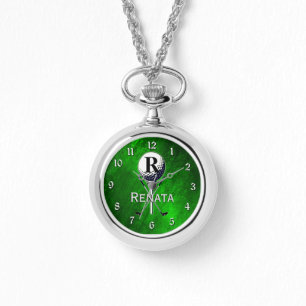 Montre Monogramme Girly Golf Green